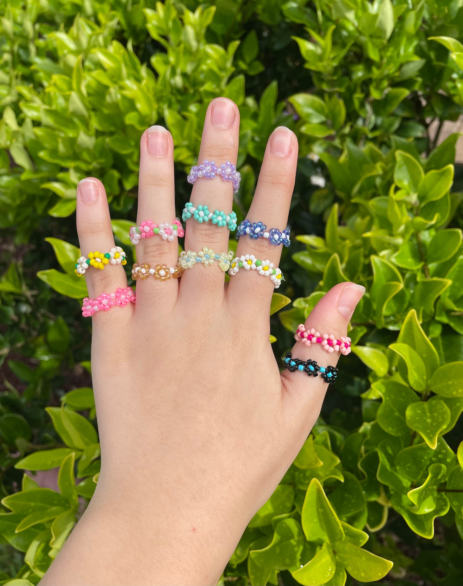 Seed bead rings cute rings summer jewelry seed bead Etsy