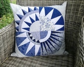 Large patchwork pillow 50 x 50 cm in all colors