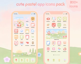 Cute Pastel App Icons Pack | iOS & Android, Teletubbies (Digital Download)