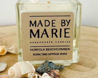 NORFOLK BEACHCOMBER -  mini cube - 8cl - Handpoured Soy Candle