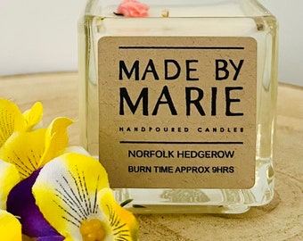 NORFOLK HEDGEROW - 8cl - Indivdually hand poured soy candle