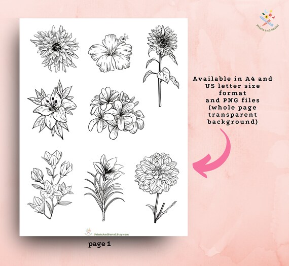 Stamperia Thick Stencil Herbarium Silvae - Letter With Flowers Voor Scrapbooking, Bullet Journals & Kaarten