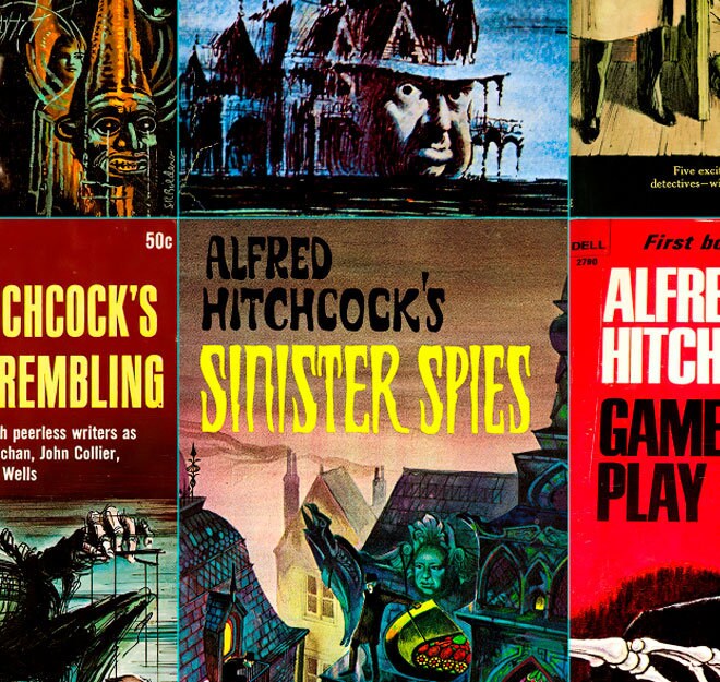 Alfred Hitchcock Covers Poster Print Gallery Canvas, Wall Art, Wall ...
