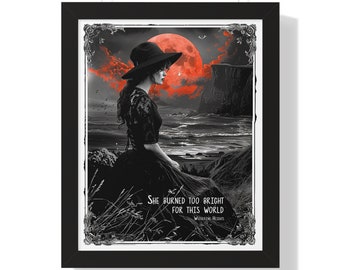 Wuthering Heights Art Print | Classic Literature Poster | Emily Brontë | Literary Wall Art