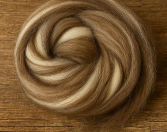 Heather Drift Wool Batt – 100 % Shetlandwolle zum Spinnen und Filzen