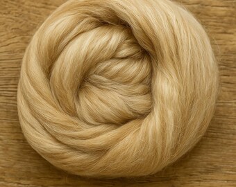 Desert Cloud Wollwatte – Babykamel & Seidenmischung zum Spinnen und Filzen