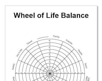 Life Balance Wheel - Etsy