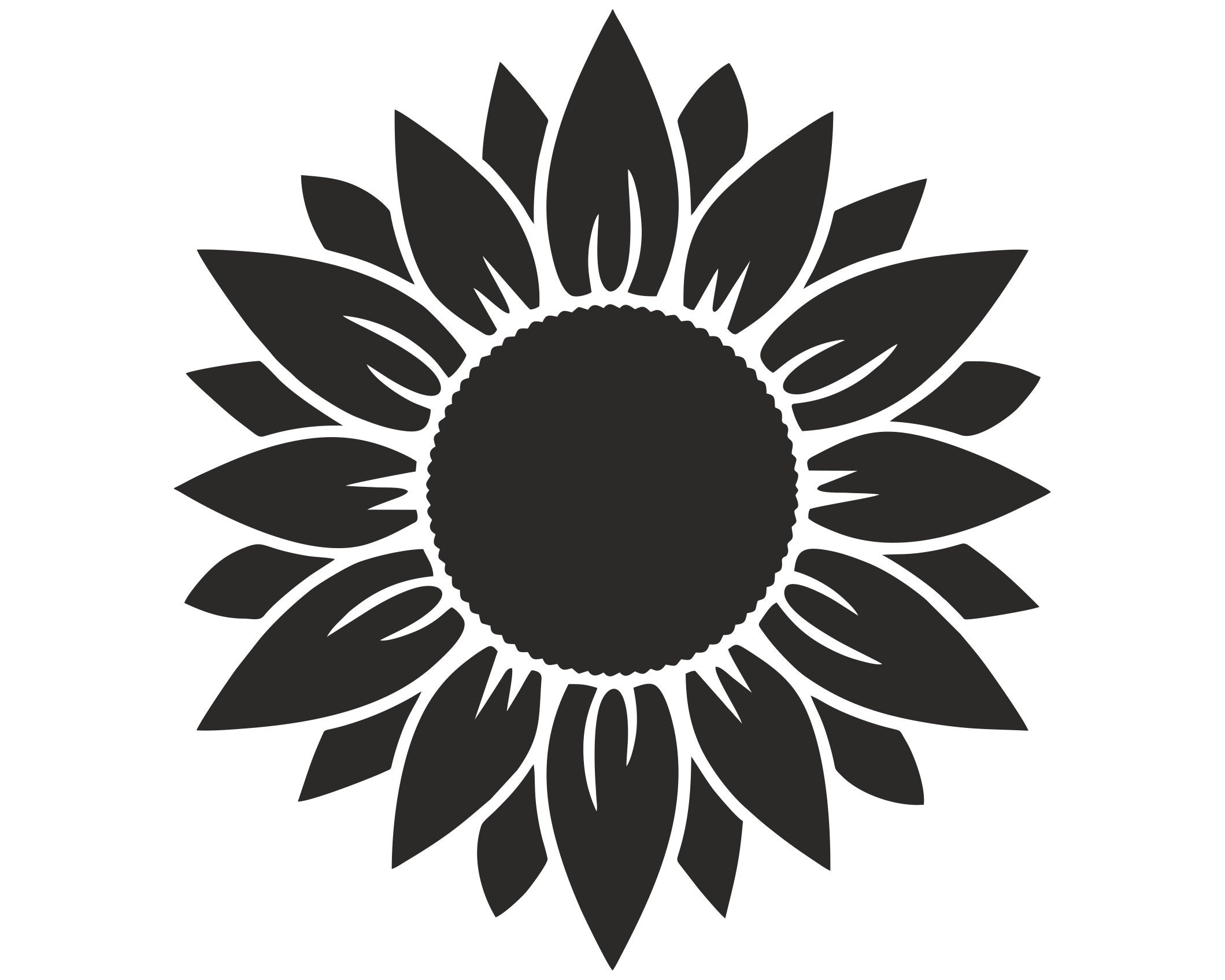 Pin on Sunflower SVG