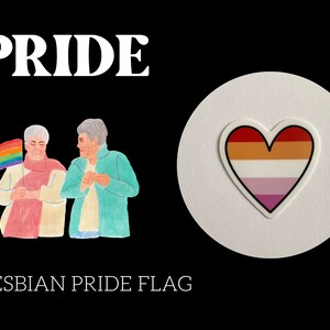 Lesbian Pride Flag - Waterproof Sticker - Pride Month!