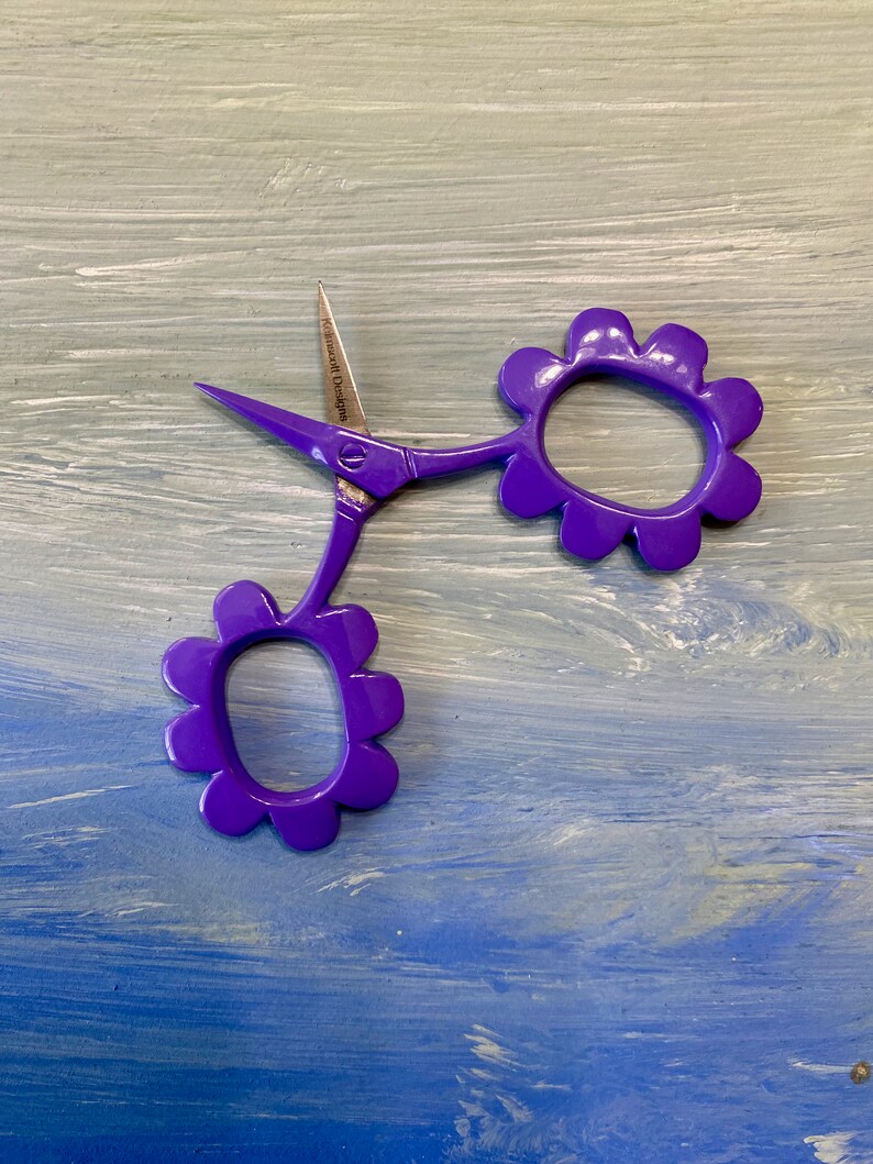 Flower Scissors Kelmscott Designs Flower Power 2.5 Etsy Australia