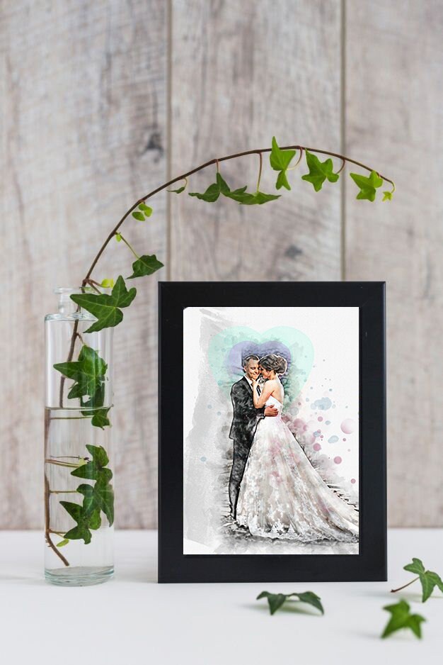Aquarell nach Foto Bild in Malerei umwandeln Verwandeln Sie Etsy