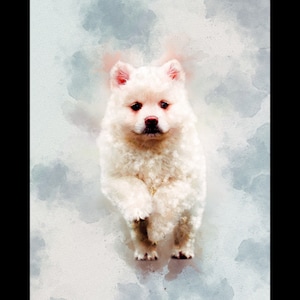 Watercolor Dog Art, Dog Lover Gift, Custom Pet Portrait Painting, Turn Photo to Painting, Personalized Dog Gift for Mom, Turn Photo into Art