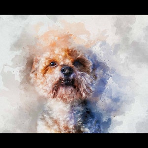 Pet Portrait Watercolor|Watercolor Painting from Photo|Convert Picture to Painting|Turn Photos into Art|Portrait for Gift|Gift for Pet Owner