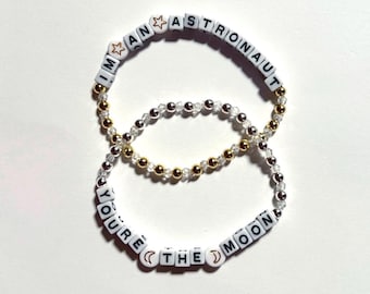 Astronaut/Moon (Orbiter) bracelet set