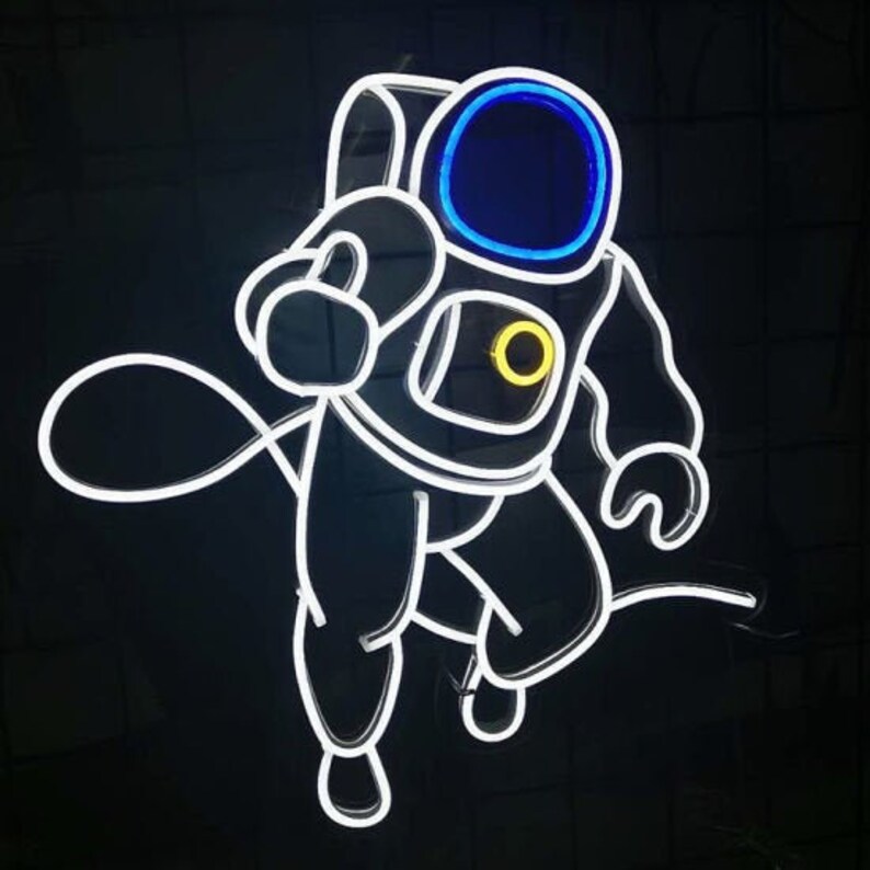 Astronaut Neon Sign Home Interior Decor Sign for Kids Room - Etsy