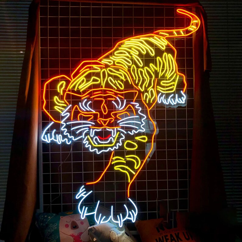 Tiger Neon Sign Custom Neon Sign Personalized Neon Sign - Etsy