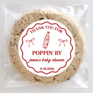 Ready to Pop Baby Shower Favors, Custom Stickers, Labels for Party Decor