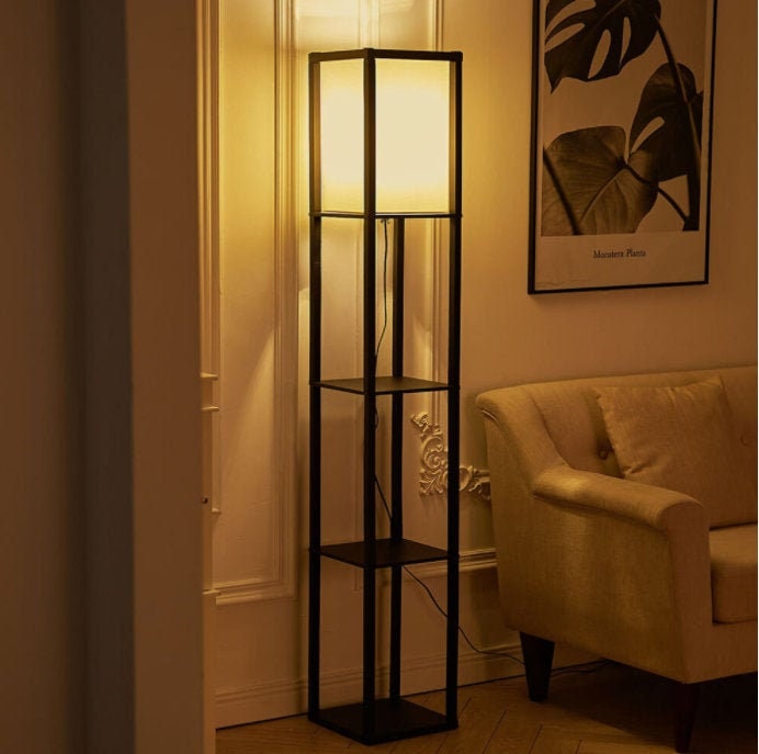 Floor Lamp With Shelf