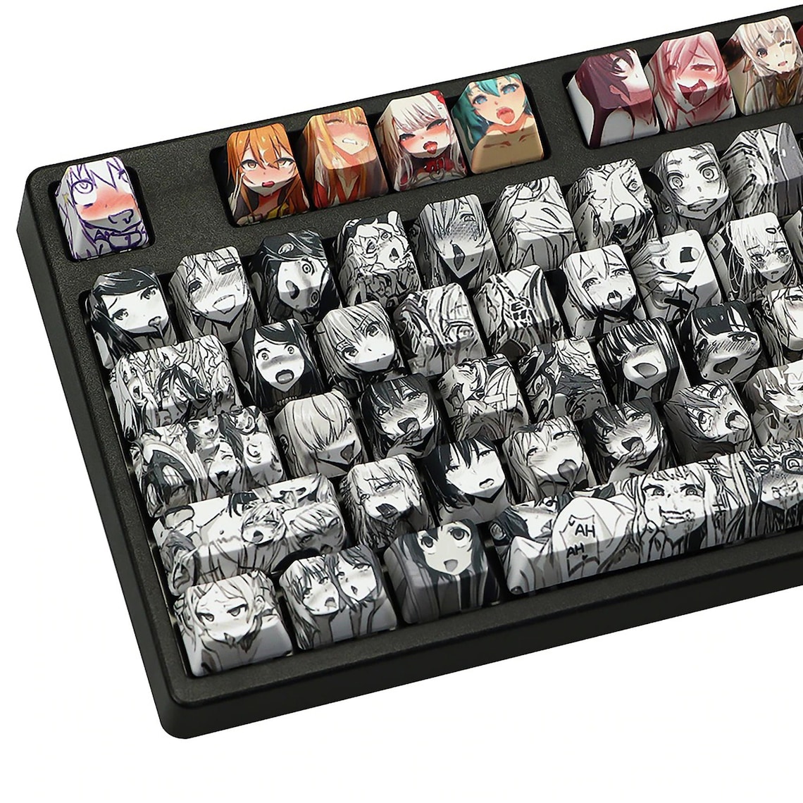 PBT 108 key Keycap Dye Sublimation OEM Profile Japanese Anime Etsy