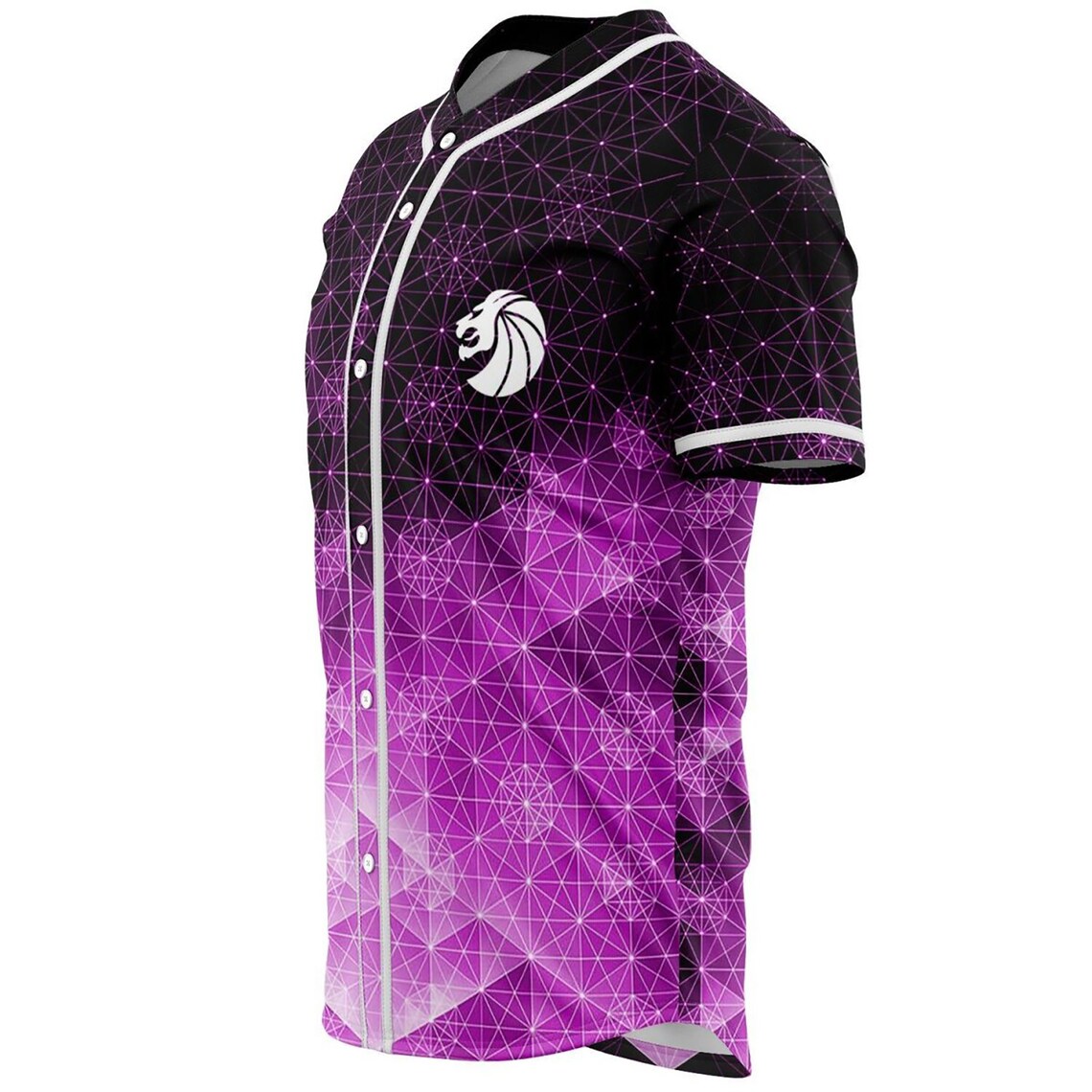 Seven Lions x Geometric Baseball Jersey for EDM festivals Etsy