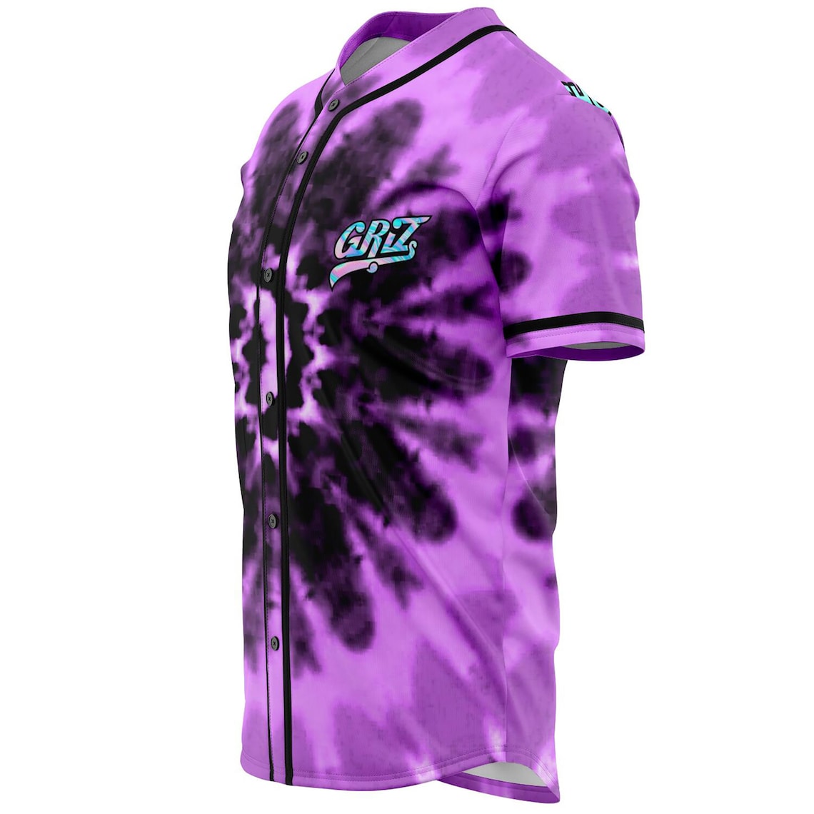 GRIZ Tie Dye Baseball Jersey for EDM festivals Etsy