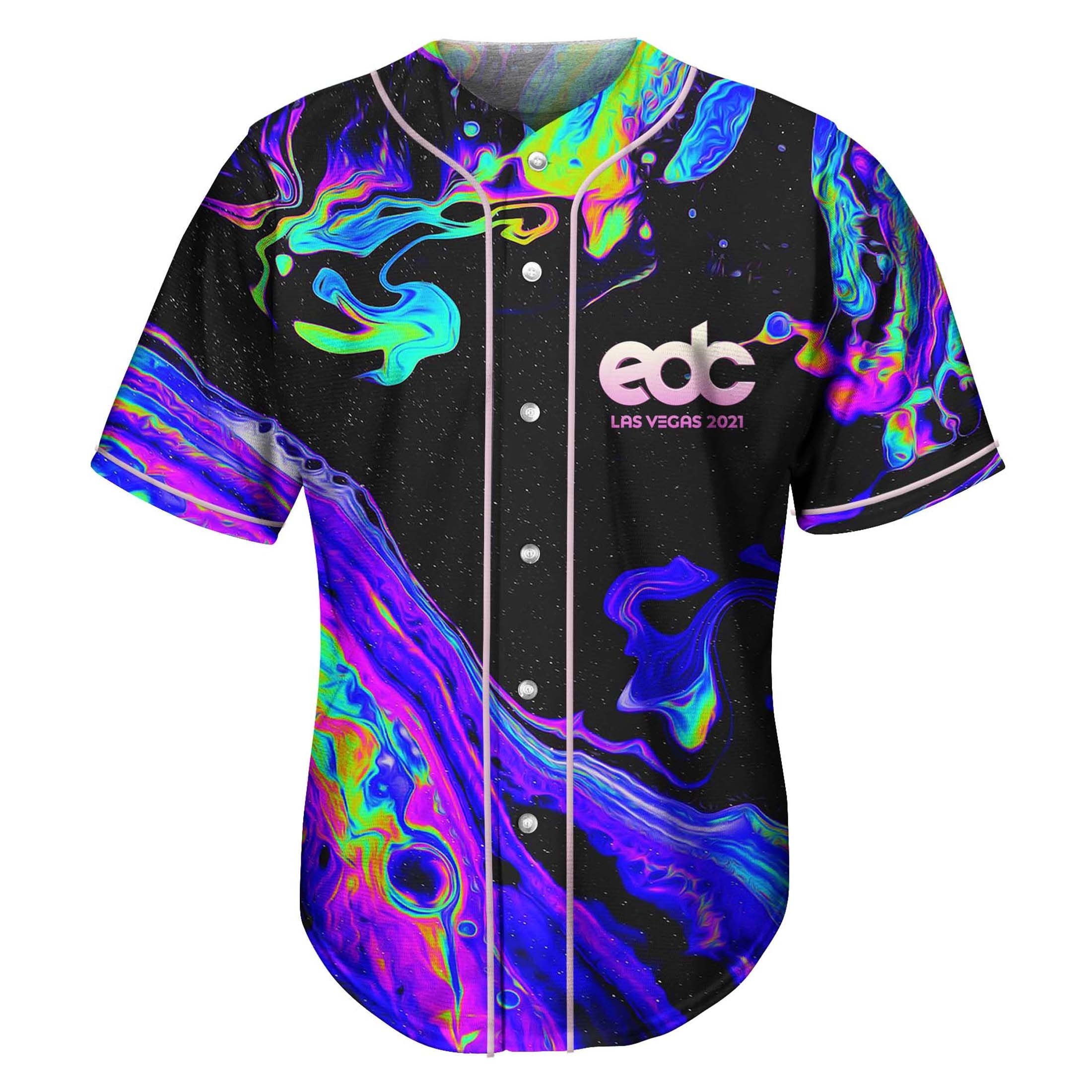 EDC Las Vegas 2021 Baseball Jersey for EDM festivals Etsy