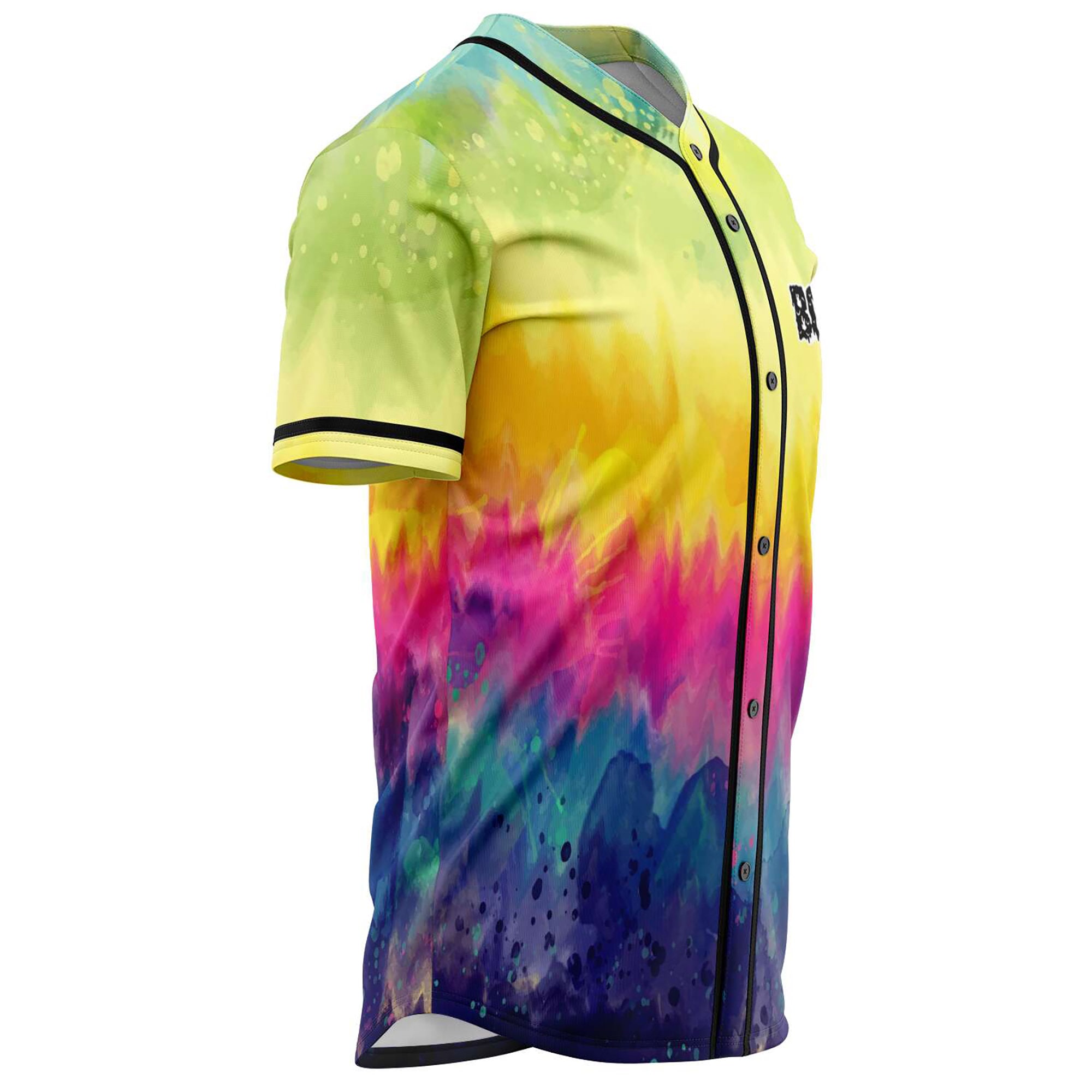 Tie Dye Baseball Jersey for EDM festivals Etsy