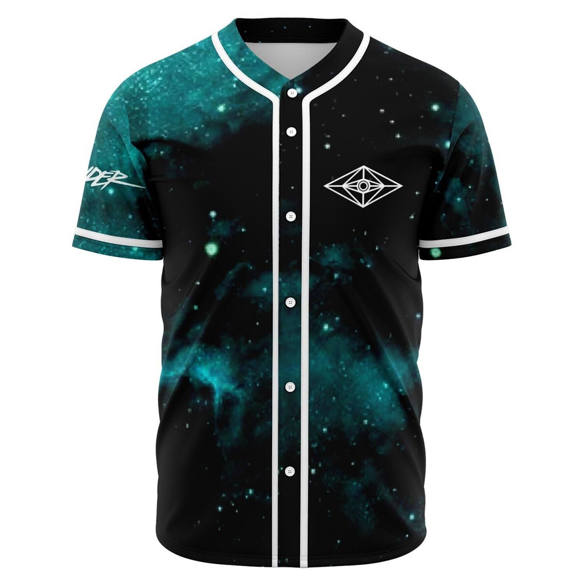 Slander Galaxy Baseball Jersey for EDM festivals Etsy