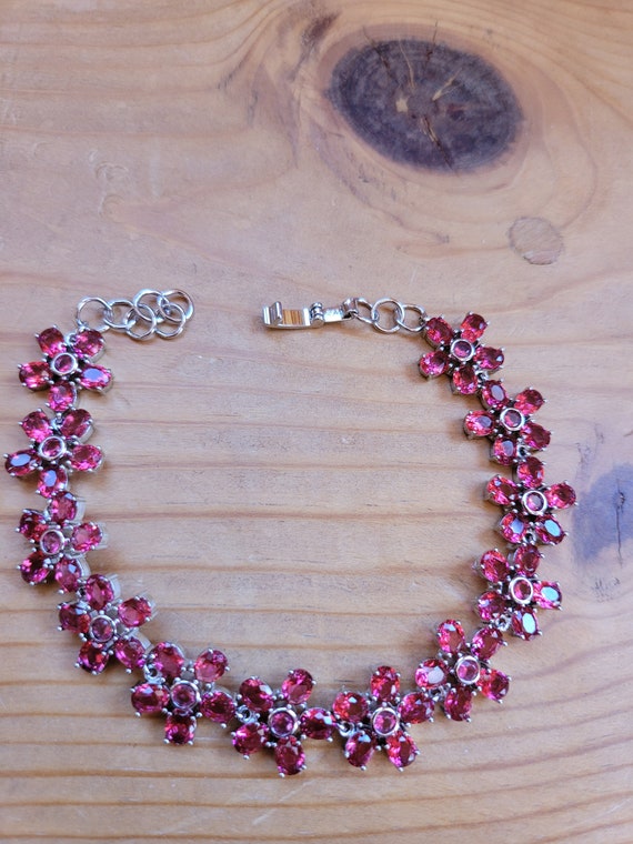 Ruby Flower Bracelet - image 2