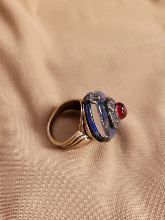 Opal and Ruby Ring - image 5