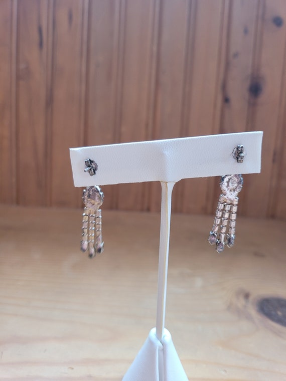 Diamond Tassel Earrings - image 4