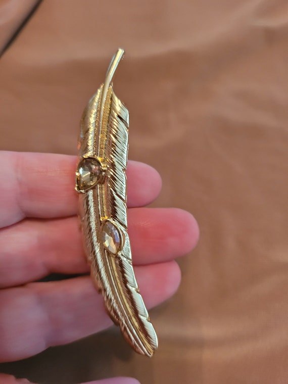 Feather Brooch - image 6