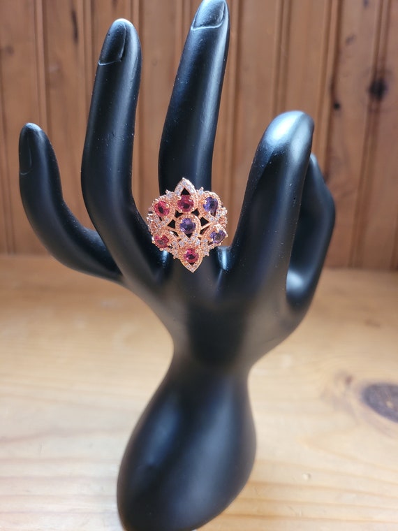 Amethyst and Ruby Ring - image 7