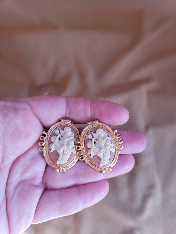 Angel Cameo Earrings - image 7