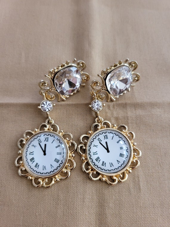Clock Earrings