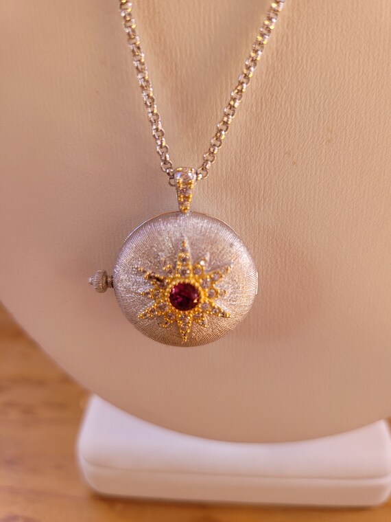 Ruby Locket Necklace - image 3