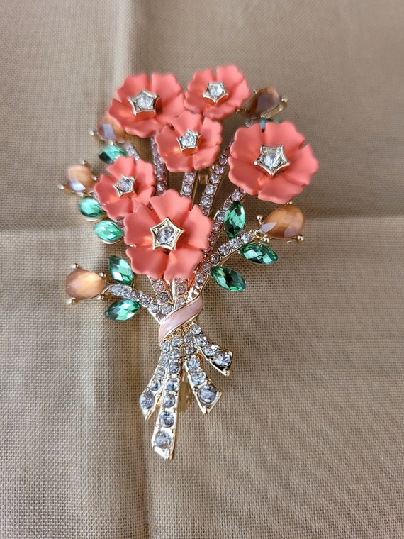 Floral Brooch - image 3