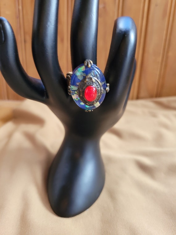 Opal and Ruby Ring - image 8