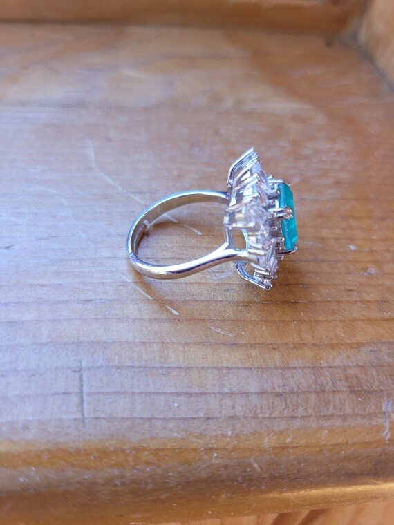 Paraiba Tourmaline and Diamond Ring - image 6