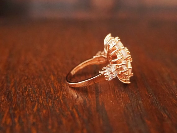 Opal Flower Ring - image 5