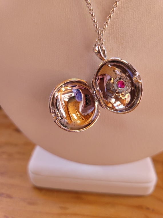 Ruby Locket Necklace - image 6