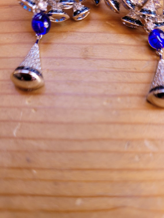 Sapphire and Diamond Earrings