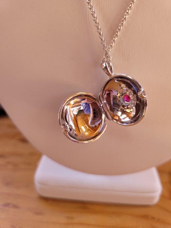 Ruby Locket Necklace - image 7