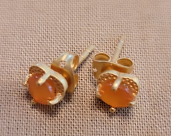 Karneol Ohrstecker