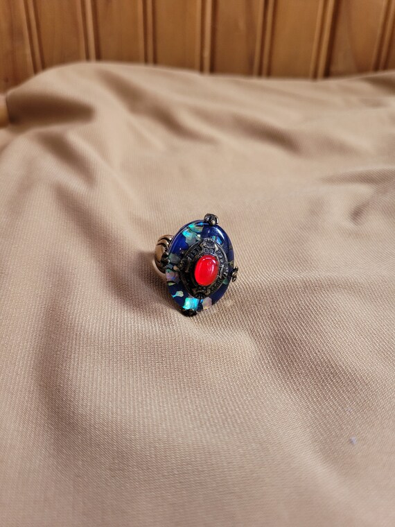 Opal and Ruby Ring - image 2
