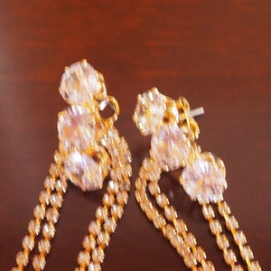 Cross Tassel Earrings