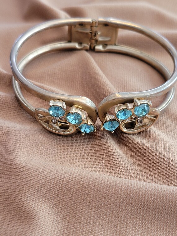 Aquamarine cuff best sale bracelet
