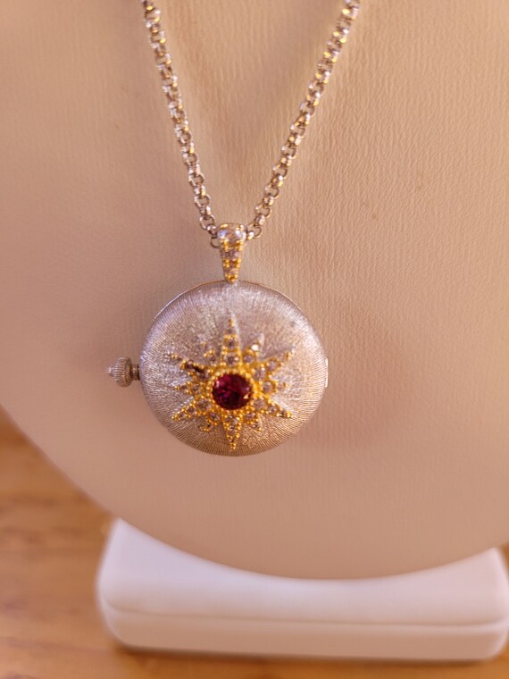 Ruby Locket Necklace - image 2