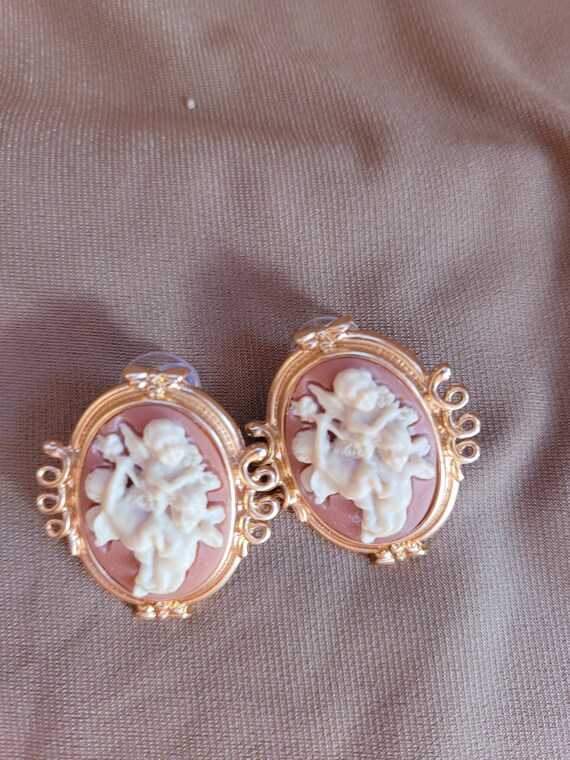 Angel Cameo Earrings