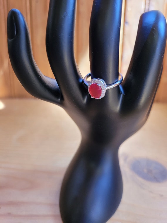 Ruby Solitaire Ring - image 9